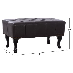 43293 ΤΑΜΠΟΥΡΕ ΥΠΟΠΟΔΙΟ T.CHESTERFIELD EMMA HM226.01 PU 80x44x39Y εκ.ΣΚ.ΚΑΦΕ