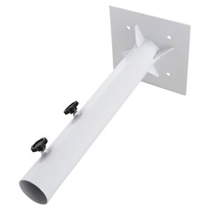 43343 ΒΑΣΗ ΟΜΠΡΕΛΑΣ Φ60mm x 51Υεκ ΜΕΤΑΛΛΙΚΗ ΒΙΔΩΤΗ ΓΙΑ ΣΤΥΛΟ ΕΩΣ Φ60 HM6011 ΛΕΥΚΗ