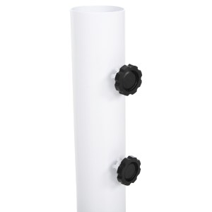 43343 ΒΑΣΗ ΟΜΠΡΕΛΑΣ Φ60mm x 51Υεκ ΜΕΤΑΛΛΙΚΗ ΒΙΔΩΤΗ ΓΙΑ ΣΤΥΛΟ ΕΩΣ Φ60 HM6011 ΛΕΥΚΗ