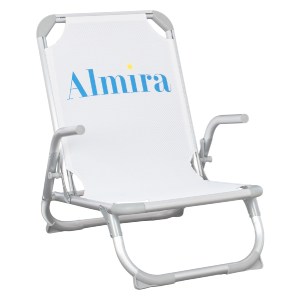 43580 ΚΑΡΕΚΛΑΚΙ ΠΑΡΑΛΙΑΣ ΨΗΛΗ ΠΛΑΤΗ ALMIRA HM5053.03 ΒΑΡΕΩΣ ΤΥΠΟΥ ΛΕΥΚΟ ΑΛΟΥΜΙΝΙΟΥ 56x70x66 εκ.