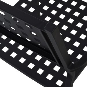 43783 ΠΟΛΥΘΡΟΝΑ ΜΕΤΑΛΛΙΚΗ HM5031.01 ZETA ΣΕ ΜΑΥΡΟ ΜΑΤ ΧΡΩΜΑ 54x51x84Υεκ