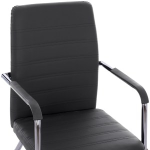 43877 ΠΟΛΥΘΡΟΝΑ DALEY HM1021.01 ΜΕ ΜΠΡΑΤΣΑ ΜΑΥΡΟ PU 56x58x93 εκ.