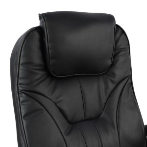 44104 ΚΑΡΕΚΛΑ ΓΡΑΦΕΙΟΥ ΜΑΥΡΟ PU STARELL ΜΕ ΠΟΔΙ ΧΡΩΜΙΟ 65x71x106,5-116Y εκ.HM1025.01