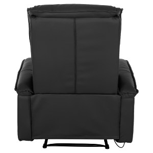 44210 ΠΟΛΥΘΡΟΝΑ RELAX ΜΕ ΜΗΧΑΝΙΣΜΟ MASSAGE ROCCA HM0026.01 PU ΜΑΥΡΟ 88x90x80 εκ.