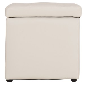 44431 ΣΚΑΜΠΟ ΜΕ ΑΠΟΘΗΚΕΥΤΙΚΟ ΧΩΡΟ PU ΛΕΥΚΟ CUBE HM224.02 38x38x36,5Υεκ.