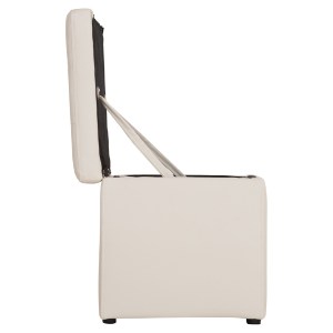 44431 ΣΚΑΜΠΟ ΜΕ ΑΠΟΘΗΚΕΥΤΙΚΟ ΧΩΡΟ PU ΛΕΥΚΟ CUBE HM224.02 38x38x36,5Υεκ.