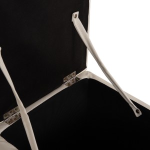44431 ΣΚΑΜΠΟ ΜΕ ΑΠΟΘΗΚΕΥΤΙΚΟ ΧΩΡΟ PU ΛΕΥΚΟ CUBE HM224.02 38x38x36,5Υεκ.