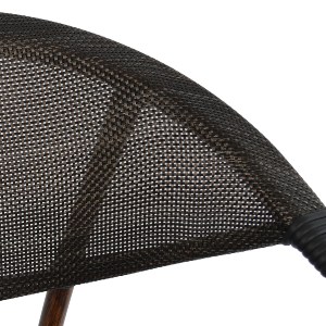 44438 ΠΟΛΥΘΡΟΝΑ ΑΛΟΥΜΙΝΙΟΥ CLAY BAMBOO LOOK ΚΑΦΕ ΜΕ TEXTLINE HM5025 60,5x59x81Υ