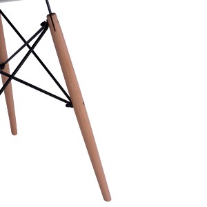 47551 ΤΡΑΠΕΖΙ MINIMAL ΣΤΡΟΓΓΥΛΟ HM0060.01 ΛΕΥΚΟ ΧΡΩΜΑ MDF-ΠΟΔΙΑ ΟΞΙΑΣ ΦΥΣΙΚΟ Φ60Χ72Υεκ.