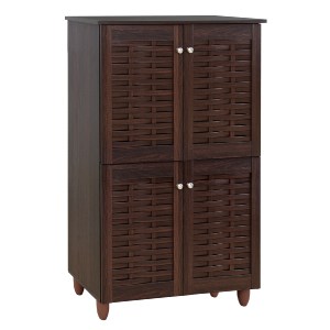 47585 ΠΑΠΟΥΤΣΟΘΗΚΗ-ΝΤΟΥΛΑΠΙ KABIRA 4 ΠΟΡΤΕΣ HM2210.01 WENGE 77Χ34Χ123εκ.