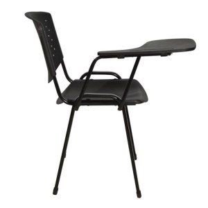 47731 ΚΑΡΕΚΛΑ ΣΥΝΕΔΡΙΟΥ ΜΕ ΘΡΑΝΙΟ HM1037 PLASTIC ΜΑΥΡΗ 52x55x77 εκ.