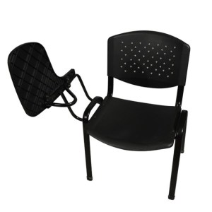 47731 ΚΑΡΕΚΛΑ ΣΥΝΕΔΡΙΟΥ ΜΕ ΘΡΑΝΙΟ HM1037 PLASTIC ΜΑΥΡΗ 52x55x77 εκ.