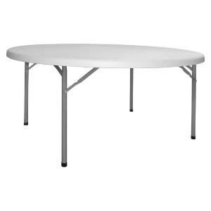52312 ΤΡΑΠΕΖΙ CATERING-ΣΥΝΕΔΡΙΟΥ ΣΤΡΟΓΓΥΛΟ HM5062 Φ122Χ74εκ ΠΤΥΣΣΟΜΕΝΟ