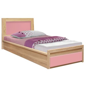 54279 ΚΡΕΒΑΤΙ ΜΕ ΣΥΡΤΑΡΙ PLAYROOM HM330.02 SONAMA-ΡΟΖ 90Χ190εκ.
