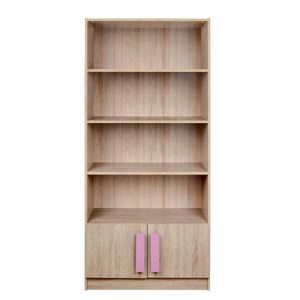 54283 ΒΙΒΛΙΟΘΗΚΗ PLAYROOM SONAMA-ΡΟΖ HM10146.03 80X35X180εκ.