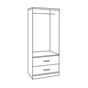 54292 ΝΤΟΥΛΑΠΑ 2ΦΥΛΛΗ ME 2 ΣΥΡΤΑΡΙΑ REINA HM338.01 ZEBRANO 80Χ42Χ181εκ.