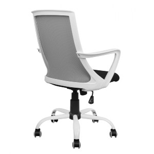 54973 ΚΑΡΕΚΛΑ ΓΡΑΦΕΙΟΥ MALFOI HM1053.21 ΓΚΡΙ MESH & ΠΟΔΙ ΜΕΤΑΛΛΙΚΟ 58x59x103 cm