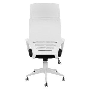 54976 ΚΑΡΕΚΛΑ ΓΡΑΦΕΙΟΥ ANIVIA HM1054.01 ΜΑΥΡO & ΠΟΔΙ ΛΕΥΚΟ 64x61x126 εκ.