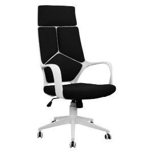 54976 ΚΑΡΕΚΛΑ ΓΡΑΦΕΙΟΥ ANIVIA HM1054.01 ΜΑΥΡO & ΠΟΔΙ ΛΕΥΚΟ 64x61x126 εκ.