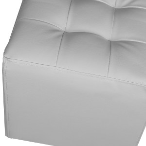 55930 ΣΚΑΜΠΩ 37Χ37Χ35εκ ΜΕ PU ΛΕΥΚΟ PUNK HM264.02