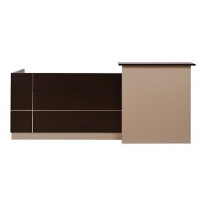 57646 ΓΡΑΦΕΙΟ ΥΠΟΔΟΧΗΣ DALTON HM2068.01 ΜΕΛΑΜΙΝΗ ΣΕ WENGE-ΜΠΕΖ 240x80x106Υεκ.