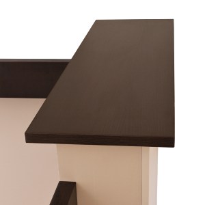 57646 ΓΡΑΦΕΙΟ ΥΠΟΔΟΧΗΣ DALTON HM2068.01 ΜΕΛΑΜΙΝΗ ΣΕ WENGE-ΜΠΕΖ 240x80x106Υεκ.