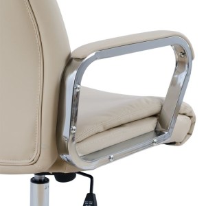 57848 ΚΑΡΕΚΛΑ ΓΡΑΦΕΙΟΥ SHASHI HM1093.07 PU ΣΕ ΕΚΡΟΥ 63x80x118-126Yεκ