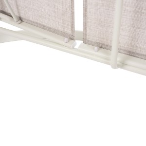 58456 ΞΑΠΛΩΣΤΡΑ ΑΛΟΥΜΙΝΙΟΥ WAKANA  ΛΕΥΚΗ ΜΕ TEXTLINE ΛΕΥΚΟ HM5133.02 194x54-66x30 cm.