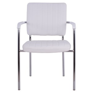 58875 ΚΑΡΕΚΛΑ QUESTA ΜΕ ΜΠΡΑΤΣΑ HM1070.02 ΛΕΥΚΗ 56,5x59x85 cm