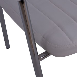 58875 ΚΑΡΕΚΛΑ QUESTA ΜΕ ΜΠΡΑΤΣΑ HM1070.02 ΛΕΥΚΗ 56,5x59x85 cm