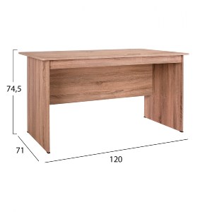 58894 ΓΡΑΦΕΙΟ ΜΕΛΑΜΙΝΗΣ HAYDEN 120x71x74,5 HM2285.02 ΣΕ ΧΡΩΜΑ SONAMA