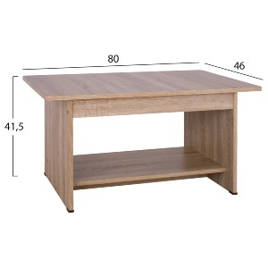 58912 ΤΡΑΠΕΖΑΚΙ ΣΑΛΟΝΙΟΥ HAYDEN HM2286.02 ΣΕ ΧΡΩΜΑ SONAMA 80x46x41,5