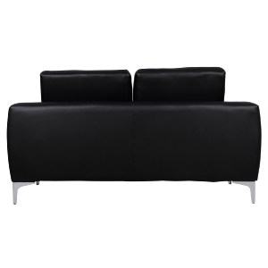 59451 ΚΑΝΑΠΕΣ 2ΘΕΣΙΟΣ KΕΝΖΙΕ HM3121.21 ΜΕ ΜΑΥΡΟ PU 142x81x81 εκ.