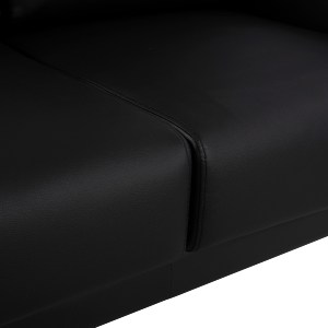 59451 ΚΑΝΑΠΕΣ 2ΘΕΣΙΟΣ KΕΝΖΙΕ HM3121.21 ΜΕ ΜΑΥΡΟ PU 142x81x81 εκ.