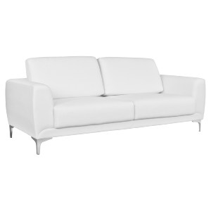 59542 ΚΑΝΑΠΕΣ 3ΘΕΣΙΟΣ KENZIE HM3121.32 ΜΕ ΛΕΥΚΟ PU 190x81x81 εκ.