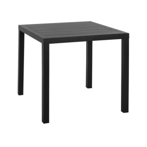 60631 ΤΡΑΠΕΖΙ ΑΛΟΥΜΙΝΙΟΥ SAHIRA ΣΕ ΑΝΘΡΑΚΙ ΑΠΟΧΡΩΣΗ 80Χ80X75,5Υεκ. HM5572.02