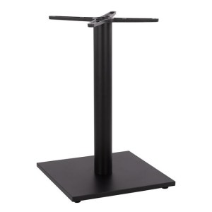 60734 ΒΑΣΗ ΜΕΤΑΛΛΙΚΗ ΜΑΥΡΗ ΜΑΤ 45Χ45Χ72εκ. ΜΕ ΣΤΑΥΡΟ 45Χ45 ΚΑΙ ΡΕΓΟΥΛΑΤΟΡΟΥΣ HM438