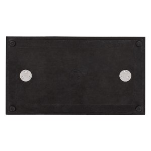 60736 ΒΑΣΗ ΜΕΤΑΛΛΙΚΗ ΔΙΠΛΗ ΛΕΥΚΗ ΜΑΤ 80Χ40Χ72Υεκ. ΜΕ ΡΕΓΟΥΛΑΤΟΡΟΥΣ HM435.12