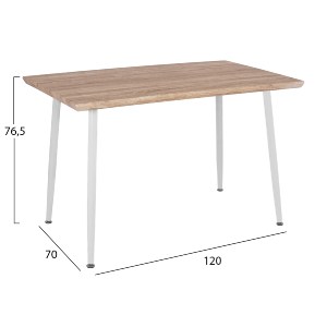 60870 ΣΕΤ ΤΡΑΠΕΖΑΡΙΑΣ 5ΤΜΧ PALOMA HM10382 MDF TOP ΣΕ SONAMA--ΜΠΕΖ ΚΑΡΕΚΛΕΣ