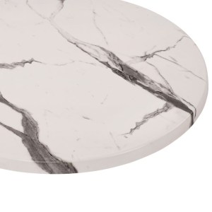 61281 ΕΠΙΦΑΝΕΙΑ ΤΡΑΠΕΖΙΟΥ WERZALIT Φ60Χ2.5εκ. MARBLE WHITE-GREY 5657 HM5227.11
