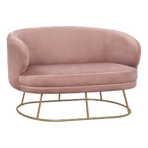 61490 ΚΑΝΑΠΕΣ 2ΘΕΣΙΟΣ ARIEN HM8492.02 ΑΠΟ ΒΕΛΟΥΔΟ ΣΑΠΙΟ ΜΗΛΟ ΜΕ ΧΡΥΣΗ ΒΑΣΗ 125X80X84Y εκ.