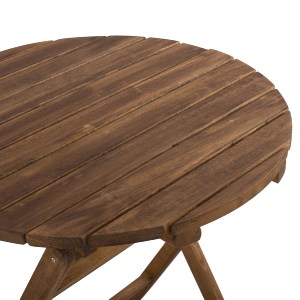 61718 ΤΡΑΠΕΖΙ ΣΚΗΝΟΘΕΤH ΛΗΜΝΟΣ Φ70Χ76Υ ΜΑΣΙΦ ΟΞΙΑ ΕΜΠOΤΙΣΜΟΣ ΚΑΡΥΔΙ HM5654.01