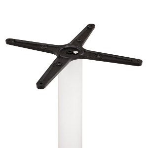 62540 ΒΑΣΗ ΜΕΤΑΛΛΙΚΗ ΛΕΥΚΗ ΜΑΤ 46Χ46Χ72εκ. ΜΕ ΣΤΑΥΡΟ 46Χ46 ΚΑΙ ΡΕΓΟΥΛΑΤΟΡΟΥΣ HM438.02