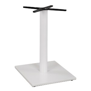 62540 ΒΑΣΗ ΜΕΤΑΛΛΙΚΗ ΛΕΥΚΗ ΜΑΤ 46Χ46Χ72εκ. ΜΕ ΣΤΑΥΡΟ 46Χ46 ΚΑΙ ΡΕΓΟΥΛΑΤΟΡΟΥΣ HM438.02