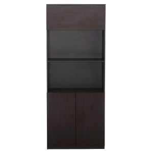 62546 ΒΙΒΛΙΟΘΗΚΗ ΓΡΑΦΕΙΟΥ ΕΠΑΓΓΕΛΜΑΤΙΚΗ ROSEWOOD HM2089 ΜΕΛΑΜΙΝΗ ΓΚΡΙ-WENGE 80Χ40Χ200Υεκ.