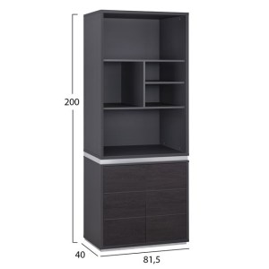 62547 ΒΙΒΛΙΟΘΗΚΗ ΓΡΑΦΕΙΟΥ ΕΠΑΓΓΕΛΜΑΤΙΚΗ ROSEWOOD HM2090 81,5Χ40Χ200Υ εκ.