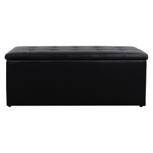 63054 ΣΚΑΜΠΟ PU ΜΕ ΑΠΟΘΗΚΕΥΤΙΚΟ ΧΩΡΟ TRISCUBE ΜΑΥΡΟ HM223.01 121x51.5x50Υ εκ.