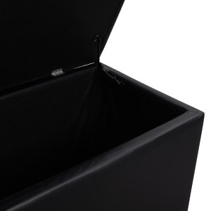 63054 ΣΚΑΜΠΟ PU ΜΕ ΑΠΟΘΗΚΕΥΤΙΚΟ ΧΩΡΟ TRISCUBE ΜΑΥΡΟ HM223.01 121x51.5x50Υ εκ.