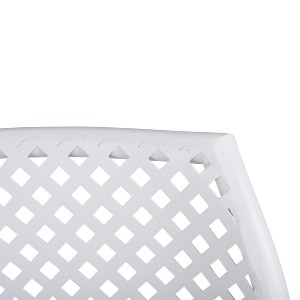64044 ΚΑΡΕΚΛΑ ΜΕΤΑΛΛΙΚΗ ΛΕΥΚΗ THETIS HM5173.12 55x57x79 cm