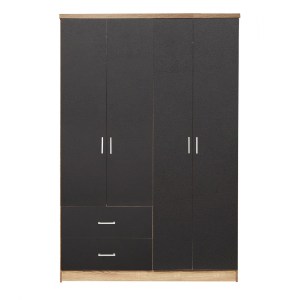 64051 ΝΤΟΥΛΑΠΑ 4ΦΥΛΛΗ BRIANA ME 2 ΣΥΡΤΑΡΙΑ HM339.04 SONAMA-ΓΚΡΙ 120Χ42,5Χ180,5εκ.